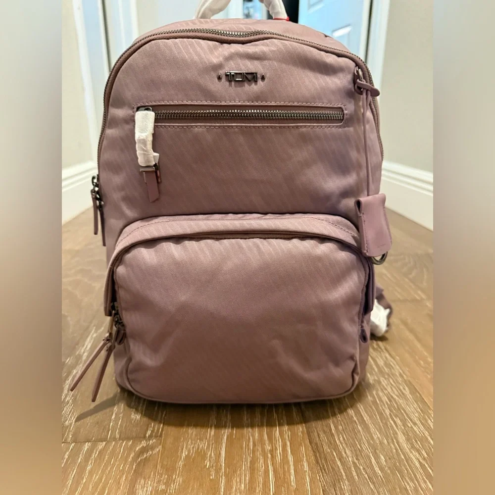 Tumi Harriett Dusty Rose Backpack with Gun Metal Hardware 13” Laptop